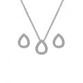 SILV TEARDROP SET HOT DIAMONDS MICRO B