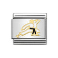 NOM ENAMEL WHT KARATE CHARM - SPORTS