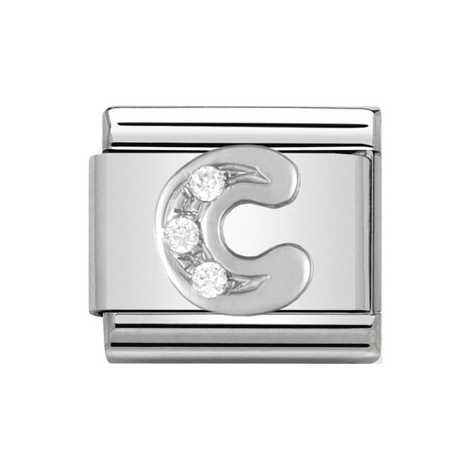 330301/03 NOM C LETTER CZ SILV SHINE