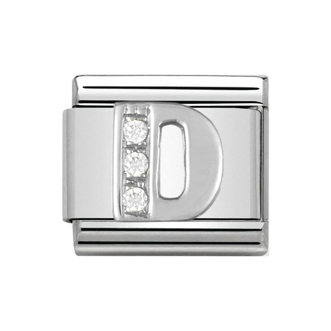 330301/04 NOM D LETTER CZ SILV SHINE