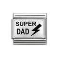 NOM SILV SH - SUPER DAD CHARM
