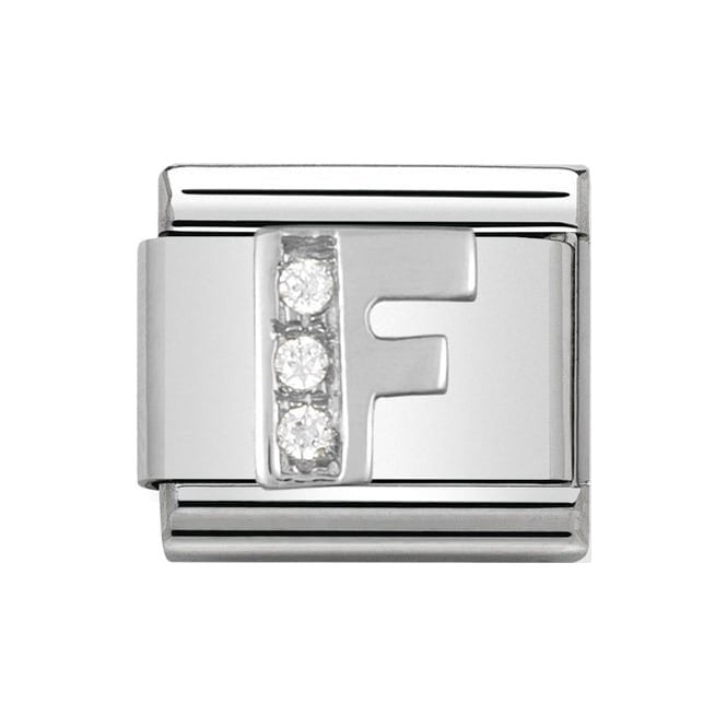 NOM F LETTER CZ SILV SHINE