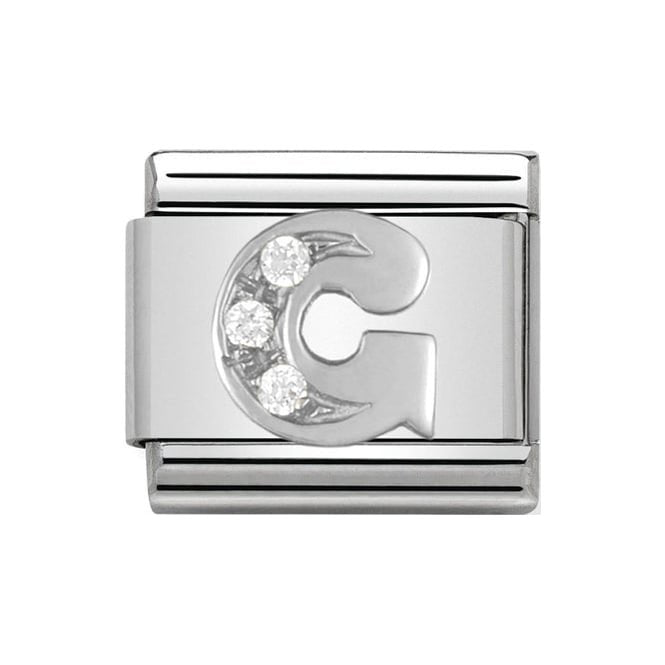 NOM G LETTER CZ SILV SHINE