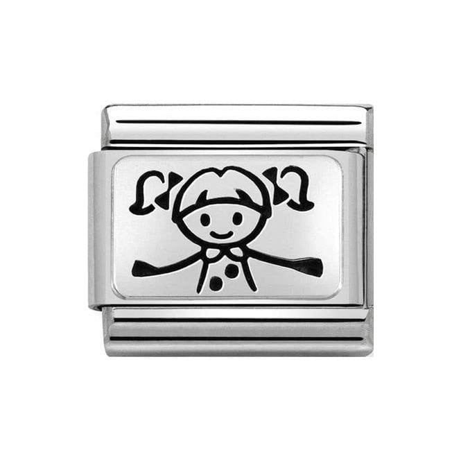 NOM SILV GIRL CHARM - OXYDISED