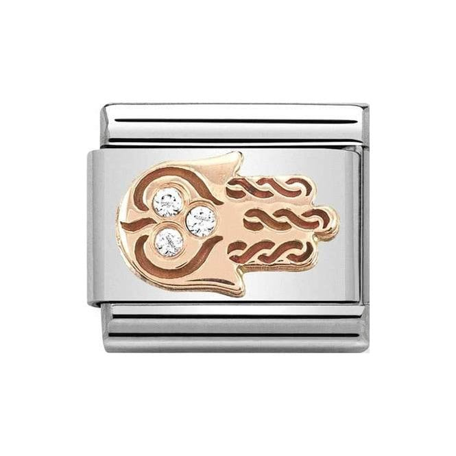 NOM HAND OF FATIMA CZ ROSE GOLD - SYMBOLS