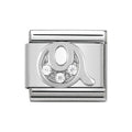 NOM Q LETTER CZ SILV SHINE