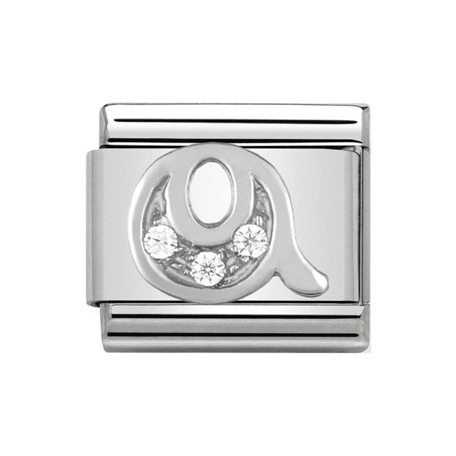 NOM Q LETTER CZ SILV SHINE