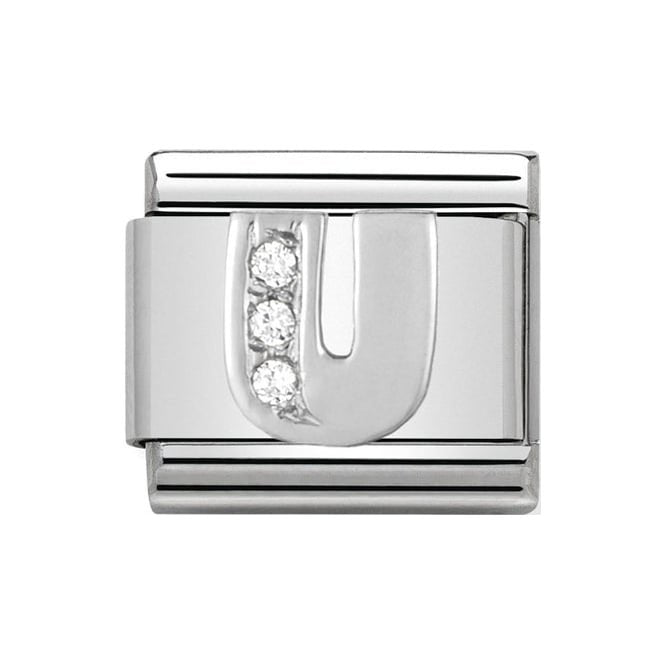 NOM U LETTER CZ SILV SHINE