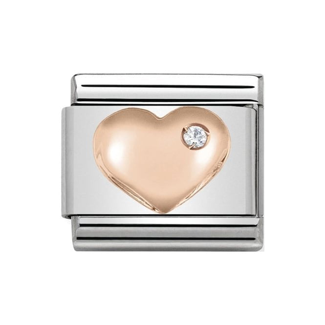 NOM ROSE GOLD CZ HEART
