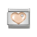 NOM ROSE GOLD CZ HEART