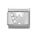 NOM W LETTER CZ SILV SHINE