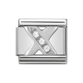 NOM X LETTER CZ SILV SHINE