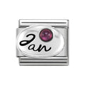 NOM GARNET JAN BIRTHSTONE SILV SH - SYMBOLS