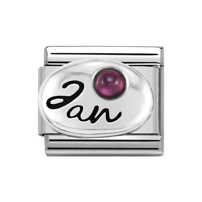 NOM GARNET JAN BIRTHSTONE SILV SH - SYMBOLS