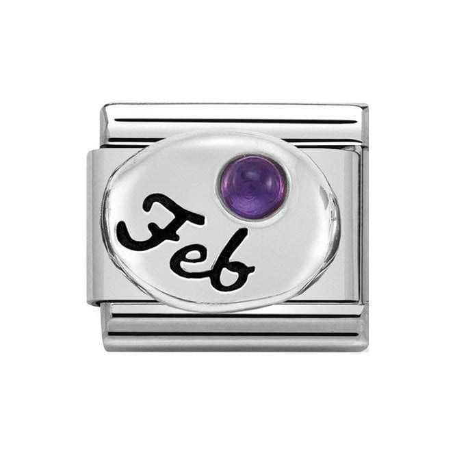 NOM AMETHYST FEB BIRTHSTONE SILV SH - SYMBOLS
