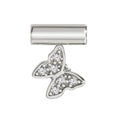 147116/010 NOM SEIMIA SILVER CZ BUTTERFLY SYMBOLS