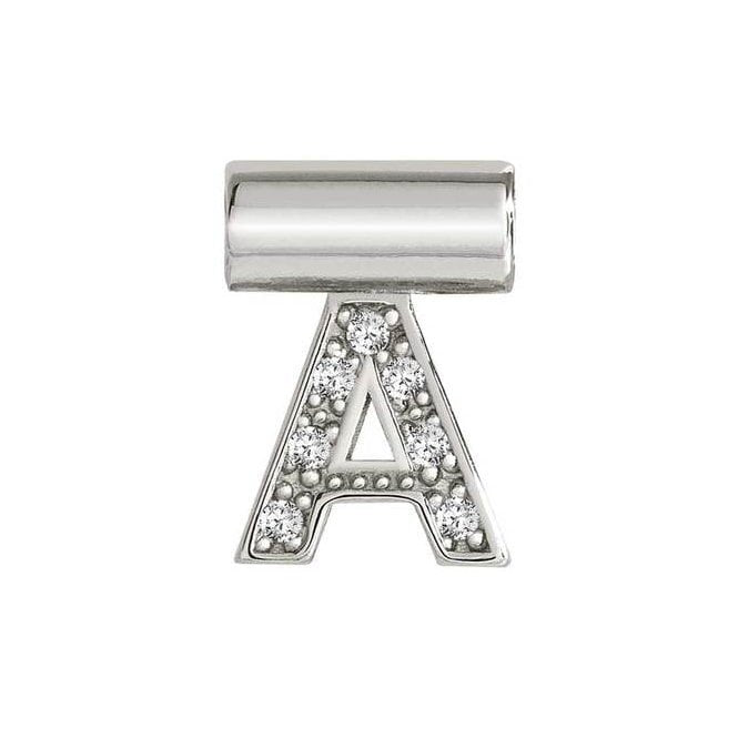NOM SEIMIA A SILVER CZ LETTERS
