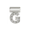 NOM SEIMIA G SILVER CZ LETTERS