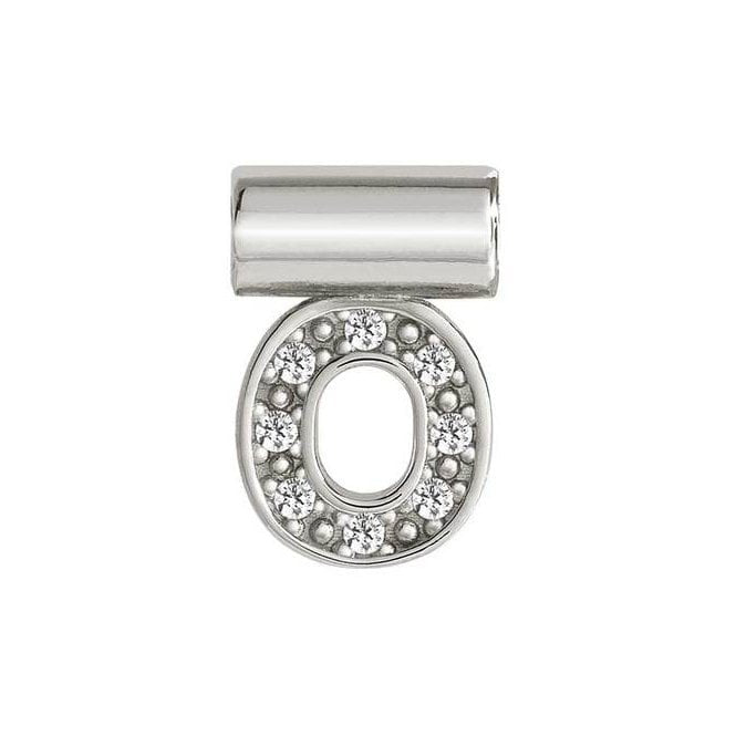 NOM SEIMIA O SILVER CZ LETTERS