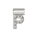 NOM SEIMIA P SILVER CZ LETTERS