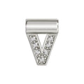 NOM SEIMIA V SILVER CZ LETTERS