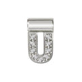 NOM SEIMIA U SILVER CZ LETTERS