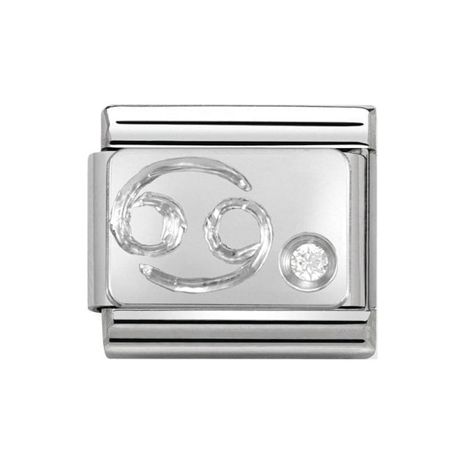 NOM CANCER ZODIAC CZ SILV SHINE