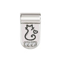 NOM SEIMIA SILVER CAT CZ SYMBOLS