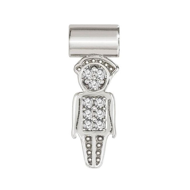 NOM SEIMIA SILVER CZ DAD SYMBOLS