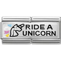 NOM DOUBLE ENAMEL RIDE A UNICORN