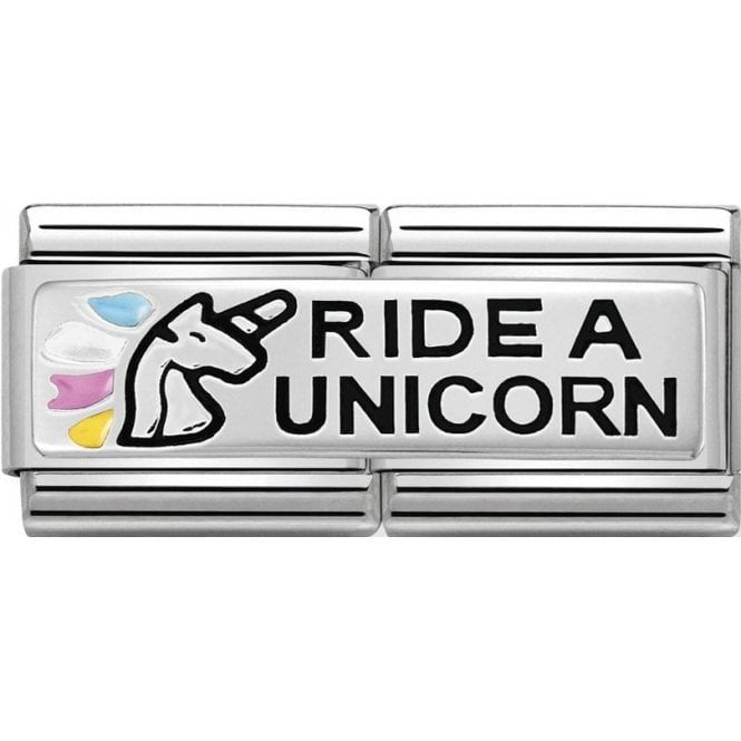NOM DOUBLE ENAMEL RIDE A UNICORN