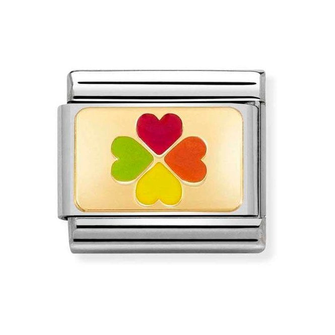 NOM RAINBOW FOUR LEAF CLOVER - PLATES