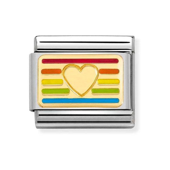 NOM RAINBOW HEART FLAG - PLATES