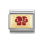 030287/10 NOMINATION BOXING GLOVES ENAMEL CHARM - SPORTS