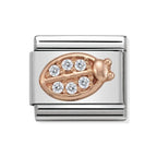NOM ROSE GOLD LADYBIRD RICH WHT CZ