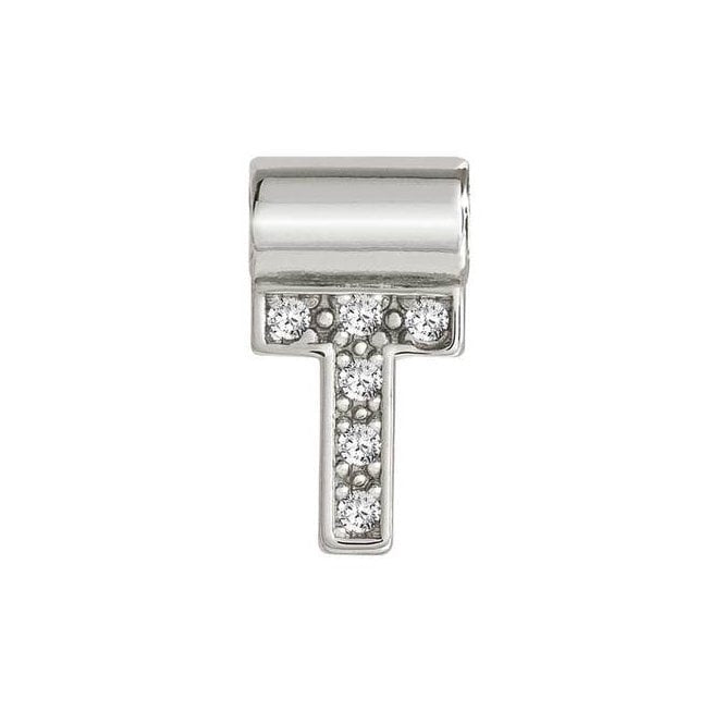 147115/020 NOM SEIMIA T SILVER CZ LETTERS