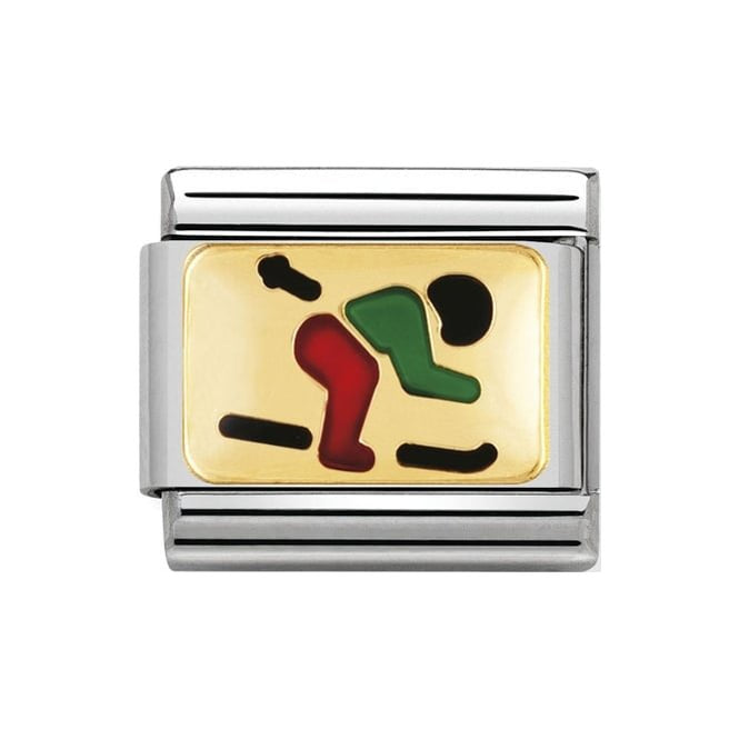 030287/03 NOM SKIER ENAMEL - SPORTS