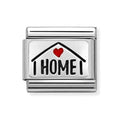 NOM SILV HOME WITH HEART - PLTE SYMBOL