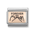 NOM FOREVER HEART HANDS ROSE - PLATES