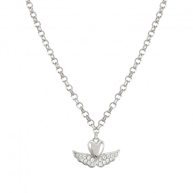NOM SILV WINGED HEART CZ SWEETROCK NLET