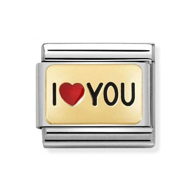 NOM I HEART YOU GOLD RED - PLATES