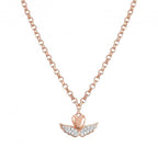 NOM SILV RGP WINGED HEART CZ SWEETROCK NLET