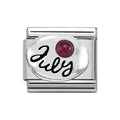 NOM JULY RUBY BIRTHSTONE SILV - SYMBOLS