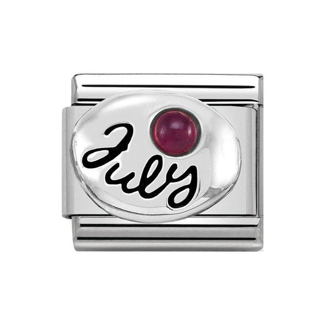 NOM JULY RUBY BIRTHSTONE SILV - SYMBOLS