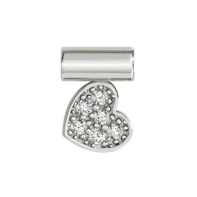 NOM SEIMIA SILVER HEART CZ SYMBOLS