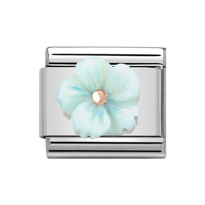 NOM ROSE GOLD TURQUOISE FLOWER