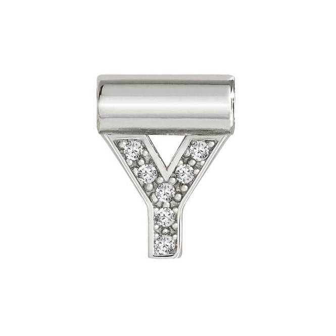 NOM SEIMIA Y SILVER CZ LETTERS