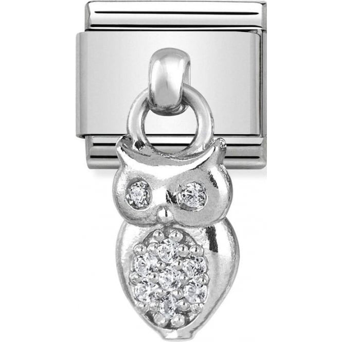 NOM CZ OWL DANGLE - CHARMS