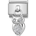 NOM CZ OWL DANGLE - CHARMS