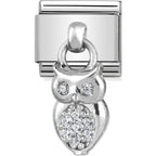 NOM CZ OWL DANGLE - CHARMS